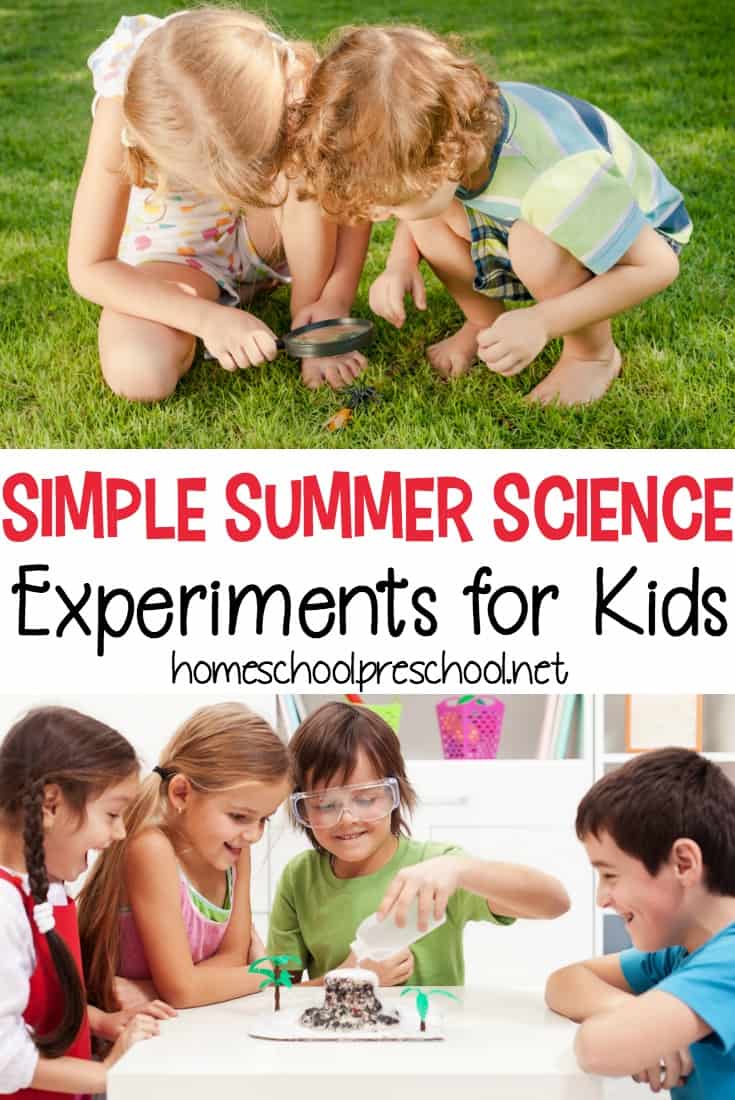 Combat summer boredom with five simple science experiments for kids. They're perfect for summer, and they're engaging for preschoolers and big kids alike. 