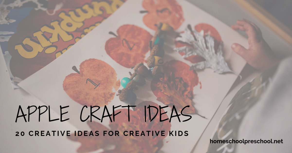 Summer is winding down, and autumn is just around the corner. It's a perfect time to explore some new apple craft ideas with your preschoolers.
