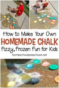 How to Make Frozen Sidewalk Chalk for Kids