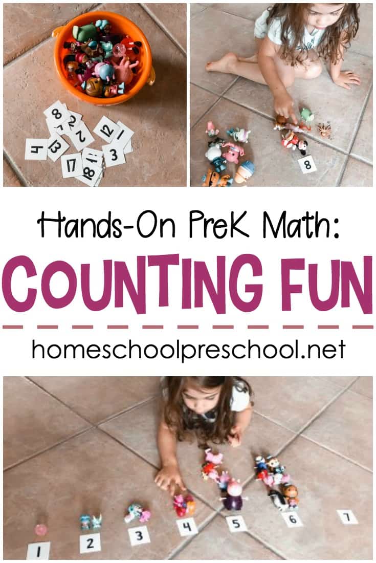 Use your child's favorite toys to help them count to twenty. This hands-on counting activity will keep preschoolers engaged for a long time.