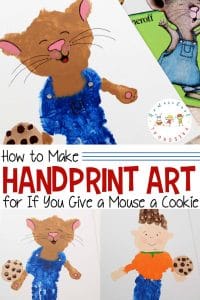 If You Give a Mouse a Cookie Handprint Art for Kids