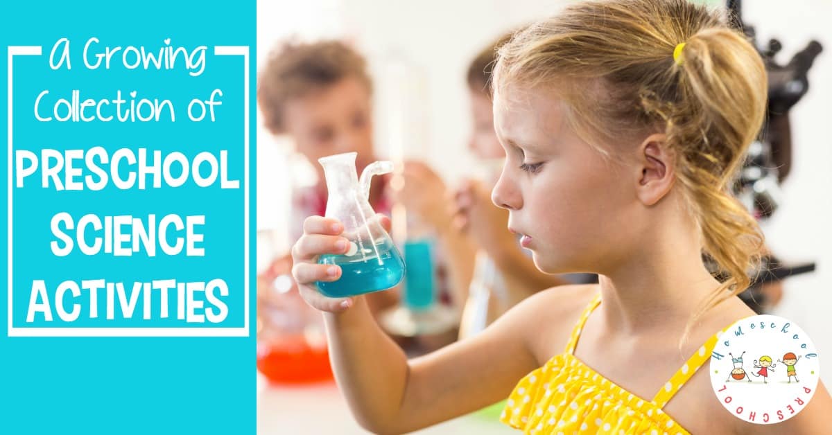 Introduce your preschoolers to many different scientific topics with this growing collection of preschool science activities, books, and printables.
