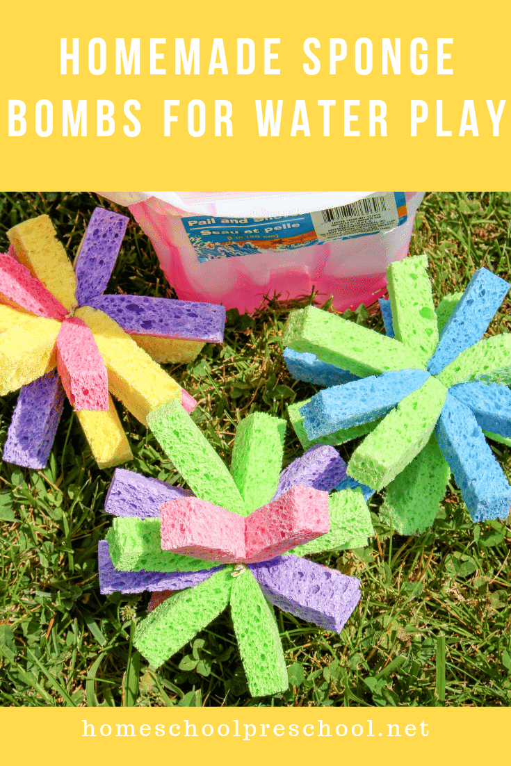 Have you ever made sponge water bombs with your kids? If not, check out the super simple tutorial below. Get ready for an amazing afternoon of summer fun! 