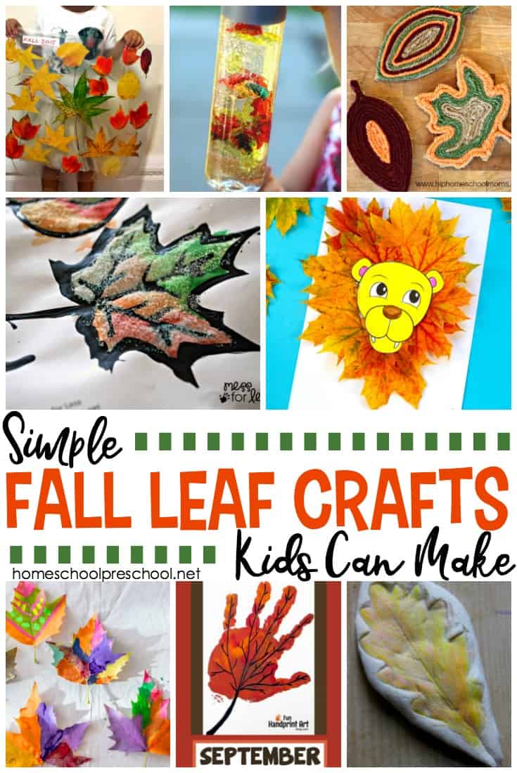 As the leaves begin to change colors, inspire your preschoolers to explore their creative side with these simple fall leaf crafts and activities.
