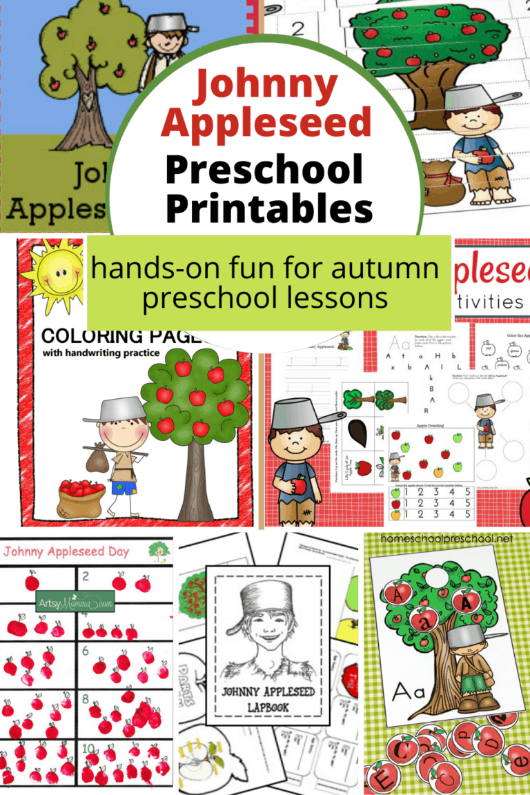 Printable Johnny Appleseed Activities