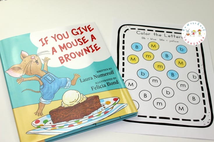 letter-identification-resized If You Give a Mouse a Brownie Book Companion