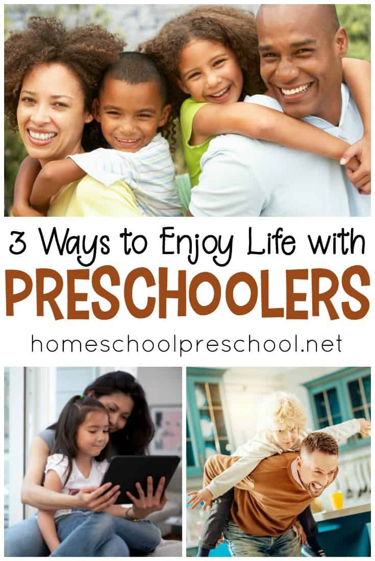 Discover 3 simple ways to enjoy life with preschoolers - even on their most trying days. With a shift in perspective, you can make the most of these years.