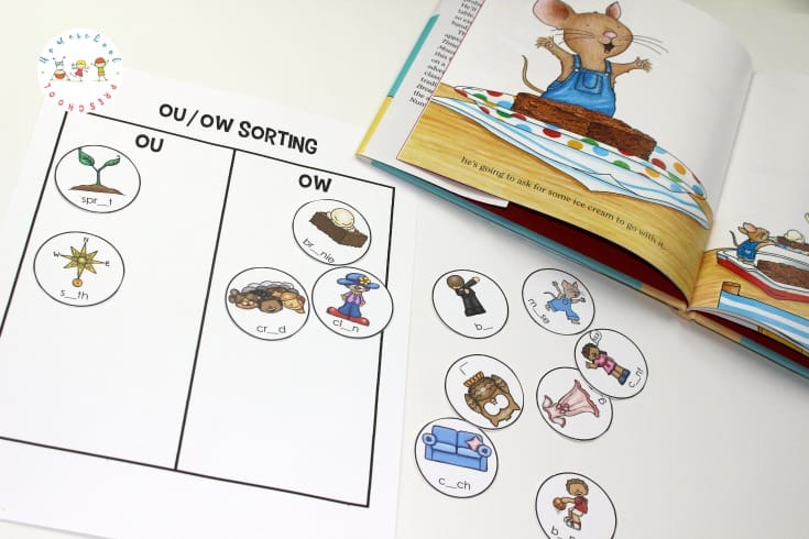 Dive deep into If You Give a Mouse a Brownie with your kids with this free printable book companion. Focus on rhymes, blends, word work, and more!