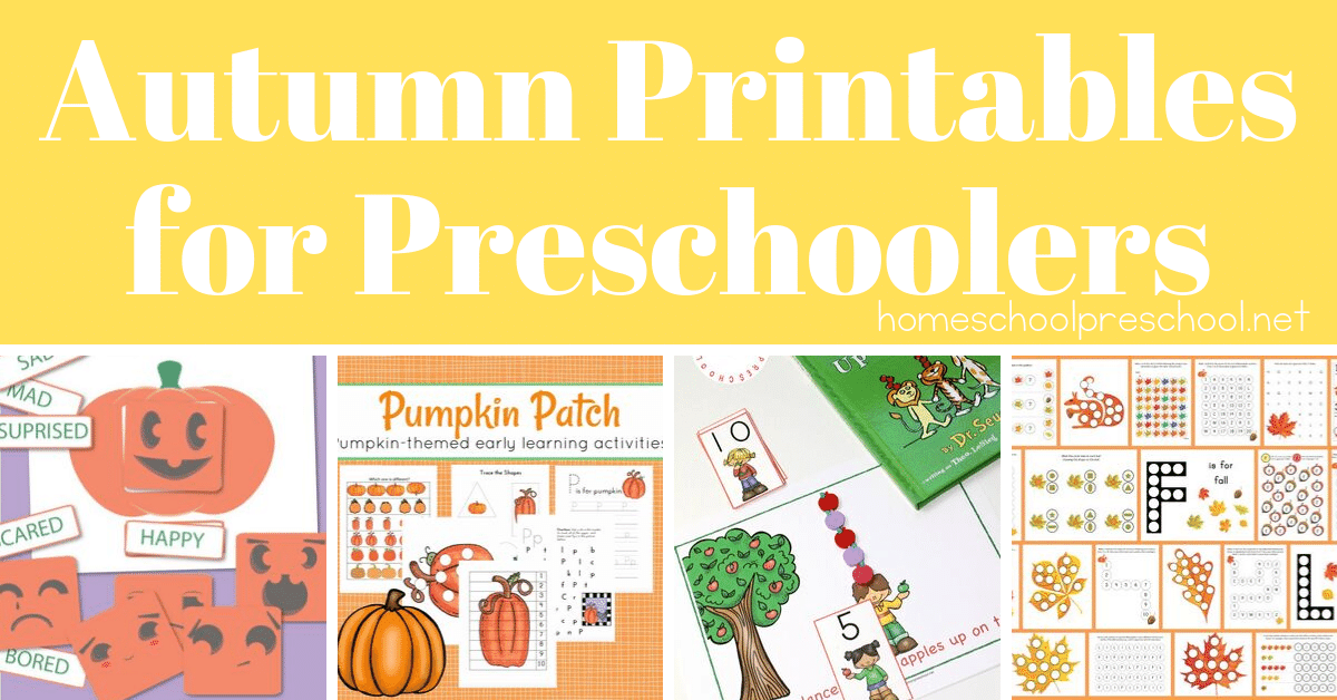 No matter what autumn themes you're planning for your preschoolers, these fall printables for preschool will help you round out your units!