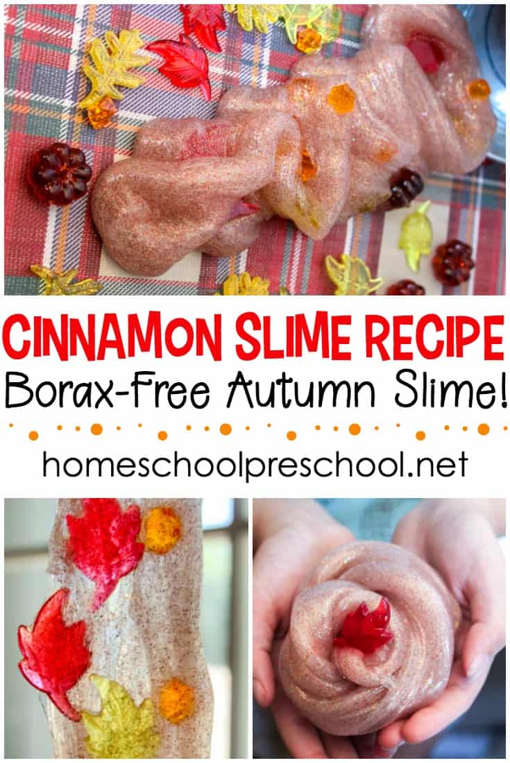 cinnamon-fall-slime Simple Scarecrow Craft and Book List for Kids
