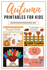 Fall Printables for Preschool