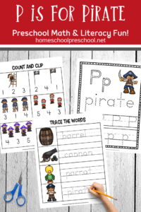 Preschool Pirate Theme Printables