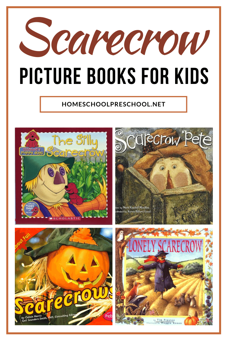 scarecrow-books-2 Fine Motor Paper Plate Scarecrow Craft