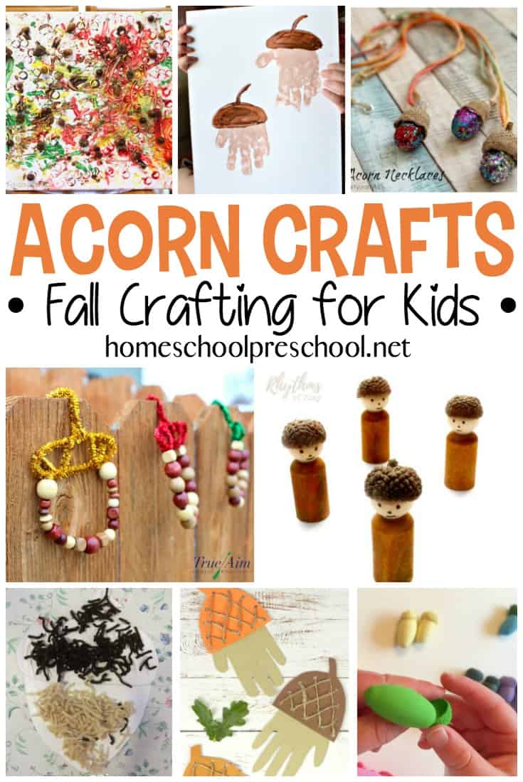 Get ready for fall this these adorable acorn crafts for kids! These do-it-yourself activities for kids are a fun way to celebrate fall's arrival.