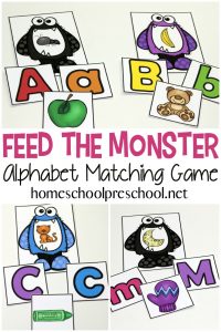 Feed the Monster Alphabet Game