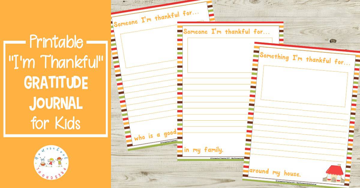 gratitude-journal-for-kids-feature Thankful Sunflower Paper Plate Craft for Preschoolers