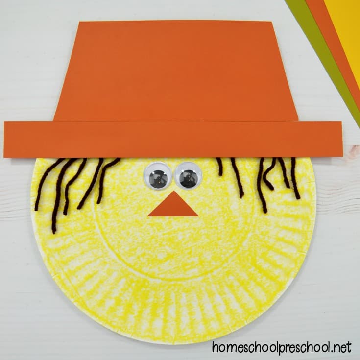 paper-plate-scarecrow Fine Motor Paper Plate Scarecrow Craft