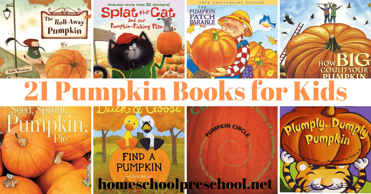Here is a fun list of pumpkin books for preschoolers that are not Halloween related. They're perfect for the entire fall season!