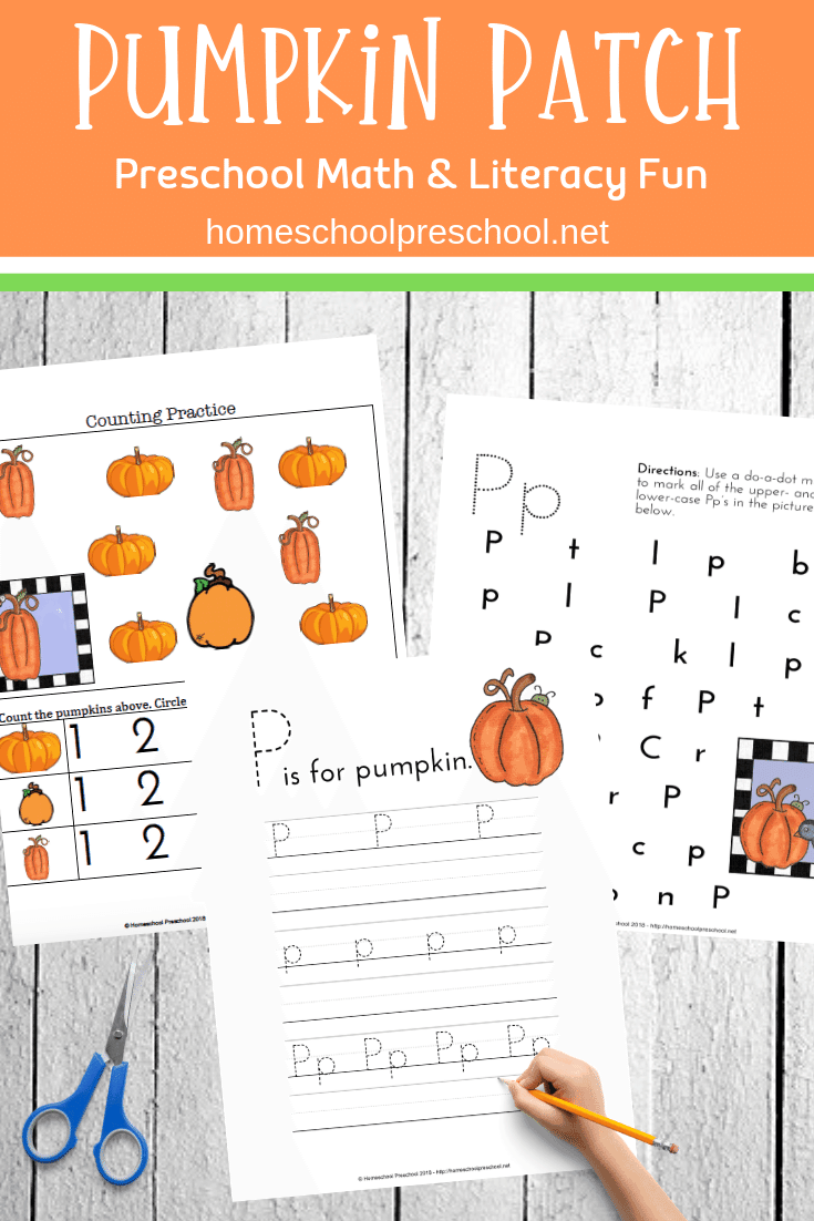 Fall is just around the corner. With it comes all things pumpkin! Share these pumpkin patch printable activities with your preschoolers!