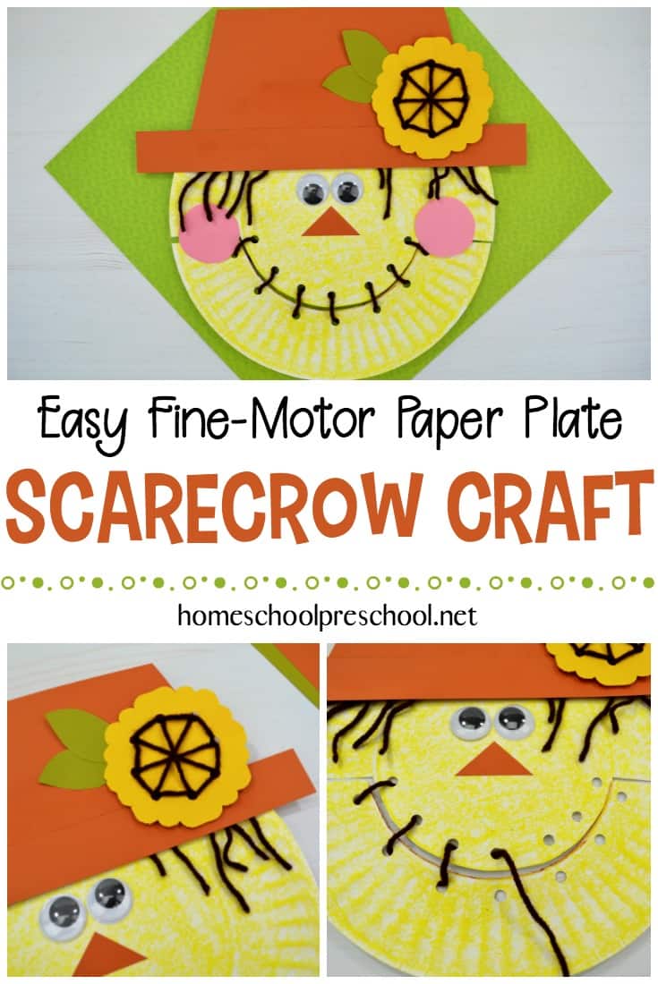 Create this simple paper plate scarecrow for a cute fall craft for kids. With these step-by-step instructions, this scarecrow craft is so easy to make.