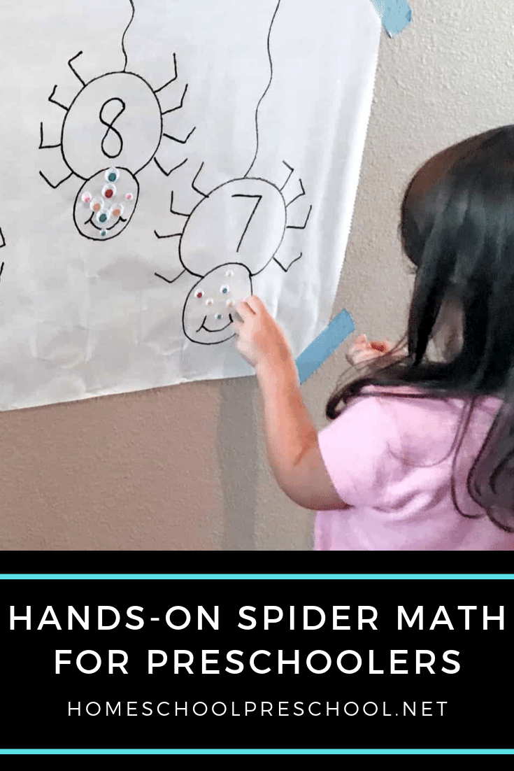 Practice counting to ten with this "Counting Spooky Spider Eyes" hands-on spider math activity. Perfect for preschool Halloween and spider units.