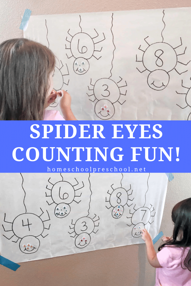 Counting Spider Eyes Spider Math Activity