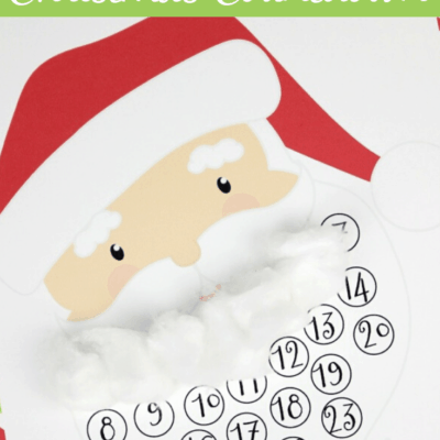 Santa’s Beard Christmas Countdown Template