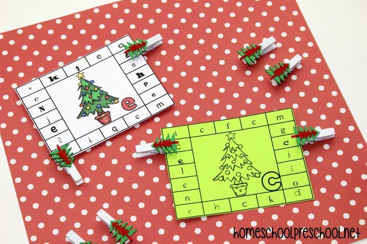 letter-recognition-games Christmas Alphabet Game Pack