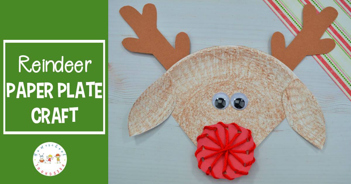 This cute reindeer paper plate craft not only gets kids in the Christmas spirit, but it helps them fine tune their motor skills as they lace the nose. 