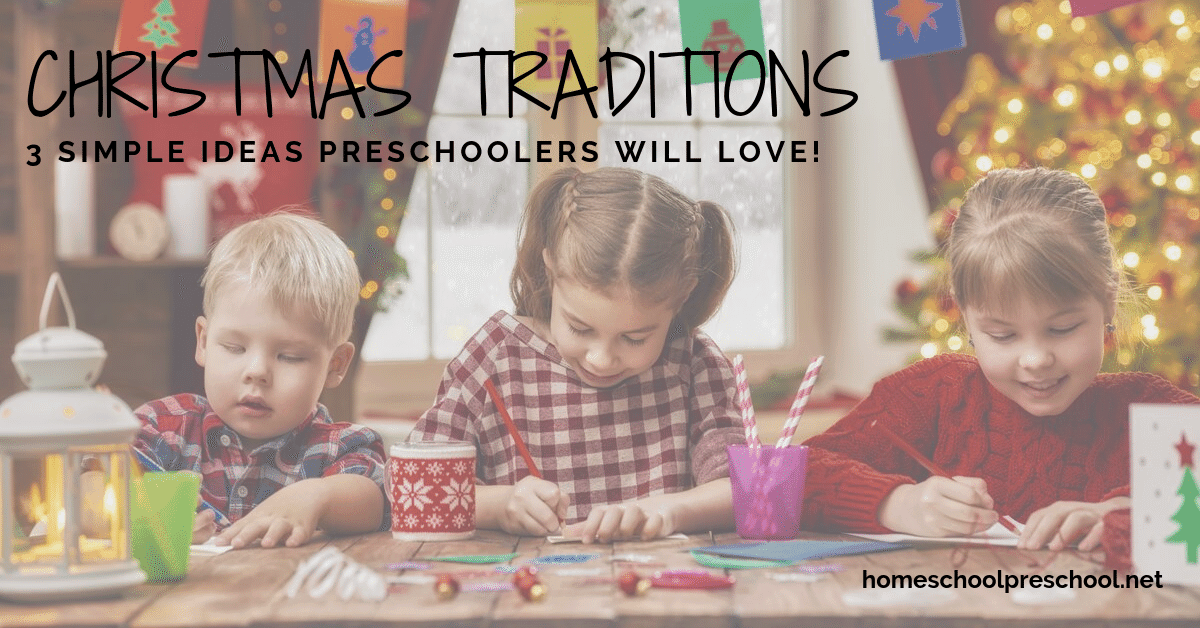 Looking for simple Christmas traditions to start this year? Discover three simple but meaningful traditions preschoolers will love!