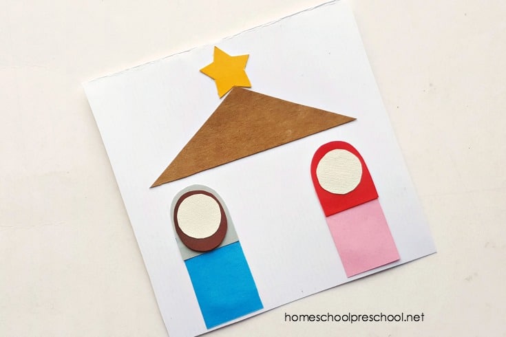 This Christmas, focus on the birth of Jesus. This simple preschool nativity craft will give you an opportunity to review the Christmas story with your little ones.