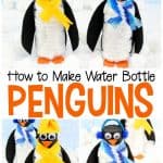 Preschoolers will love turning empty water bottles into penguins this winter! Follow this simple tutorial for a super easy (and oh so cute) preschool craft!