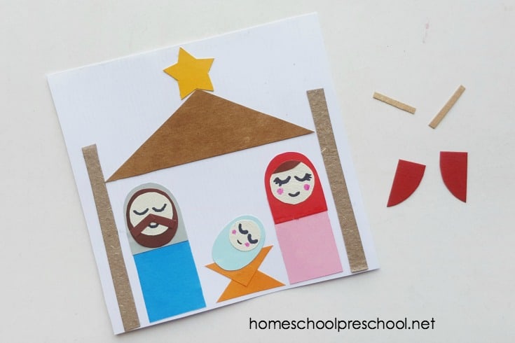 This Christmas, focus on the birth of Jesus. This simple preschool nativity craft will give you an opportunity to review the Christmas story with your little ones.
