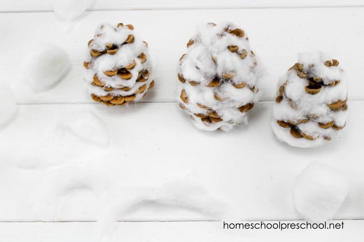 You won't believe how easy it is to turn an ordinary pinecone into an adorable preschool snowman craft! Read on to discover a fun new winter craft for kids.