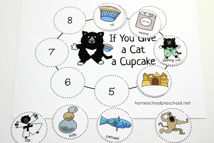 If You Give a Cat a Cupcake story sequencing cards are a great way to help students retell their favorite story! Four card styles allow for differentiation.