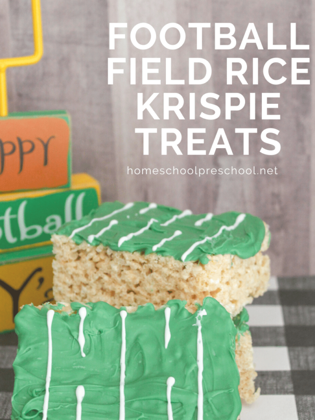 Rice Krispie Treat Football Field Story