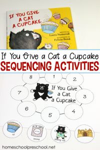 If You Give a Cat a Cupcake Story Sequencing Cards
