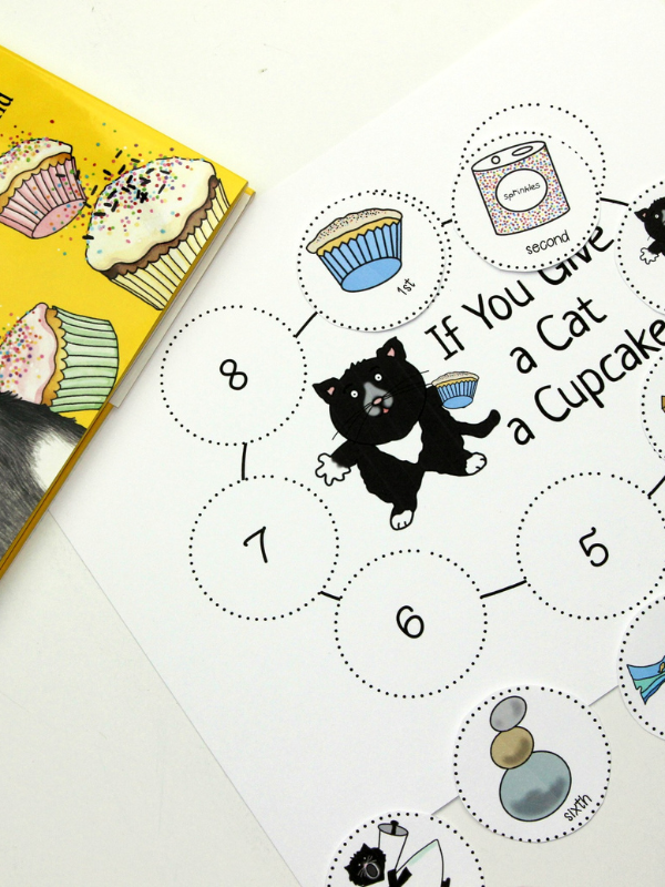 If You Give a Cat a Cupcake Story Sequencing Cards