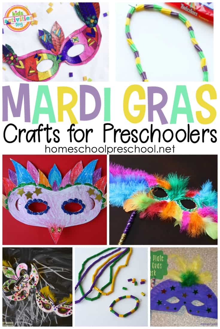These 11 Mardi Gras crafts for kids are just what you need to create a celebration fit for a king or queen! Start the festivities with beads, masks, and more!