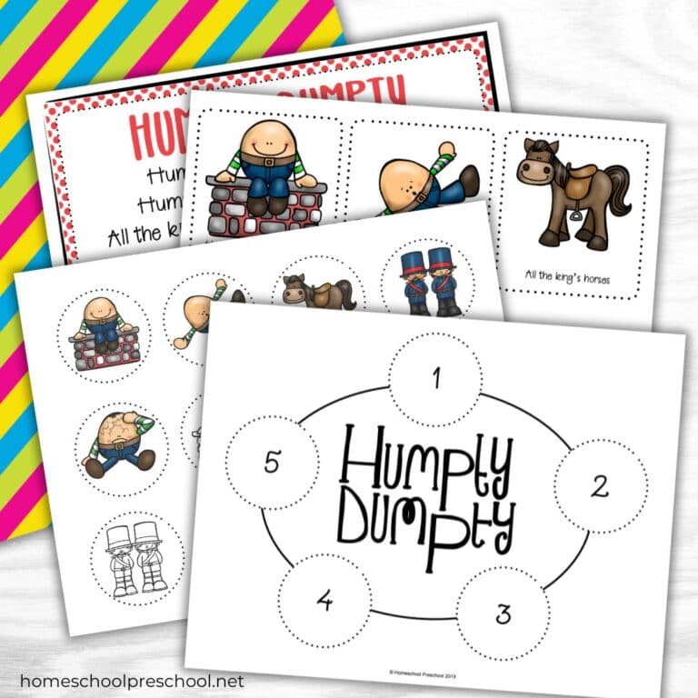 Free Printable Nursery Rhyme Sequencing Cards and Posters