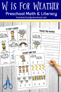 Weather Worksheets for Preschool and Kindergarten