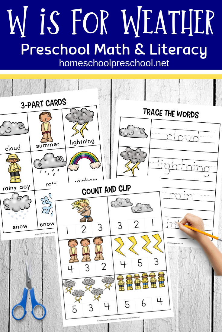 Weather Worksheets for Preschool and Kindergarten