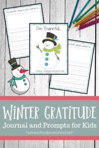 Winter Gratitude Journal for Kids