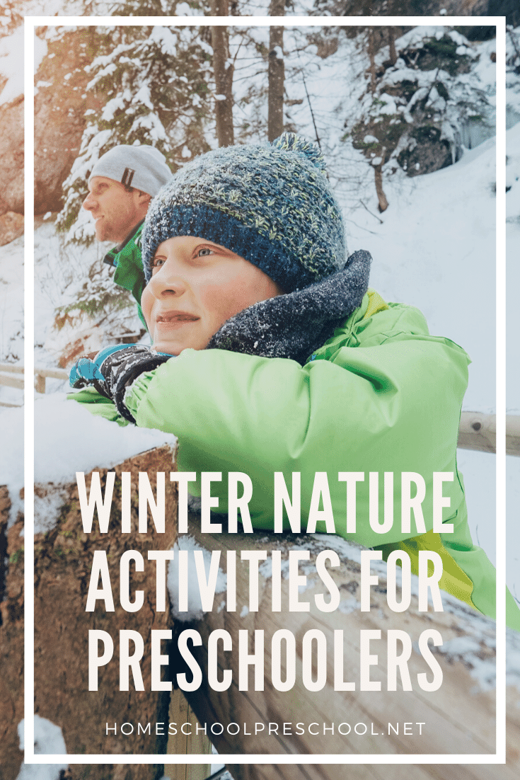 Have you headed outside to enjoy some fun winter nature activities with your preschoolers? If not, now's the time to go explore the uniqueness of winter.