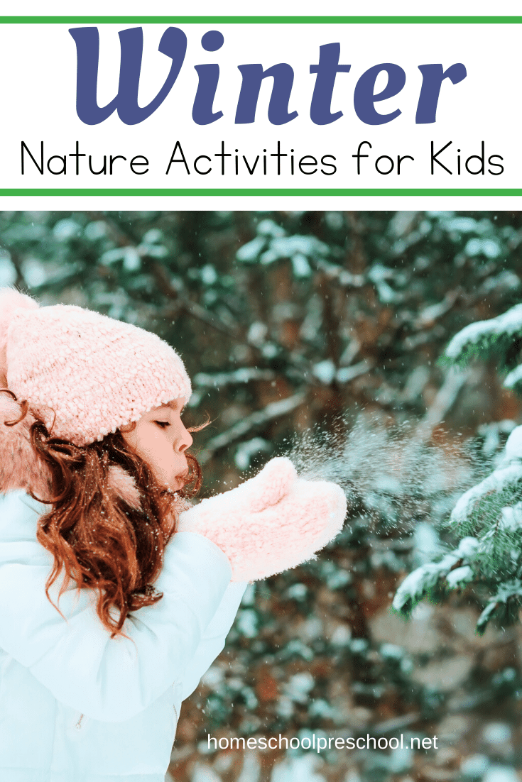 Have you headed outside to enjoy some fun winter nature activities with your preschoolers? If not, now's the time to go explore the uniqueness of winter.