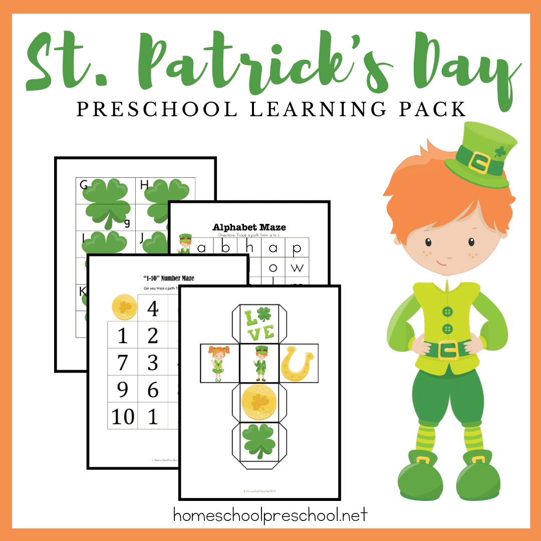 These free St Patrick's Day printables are sure to keep your preschoolers engaged in the learning process through the month of March.