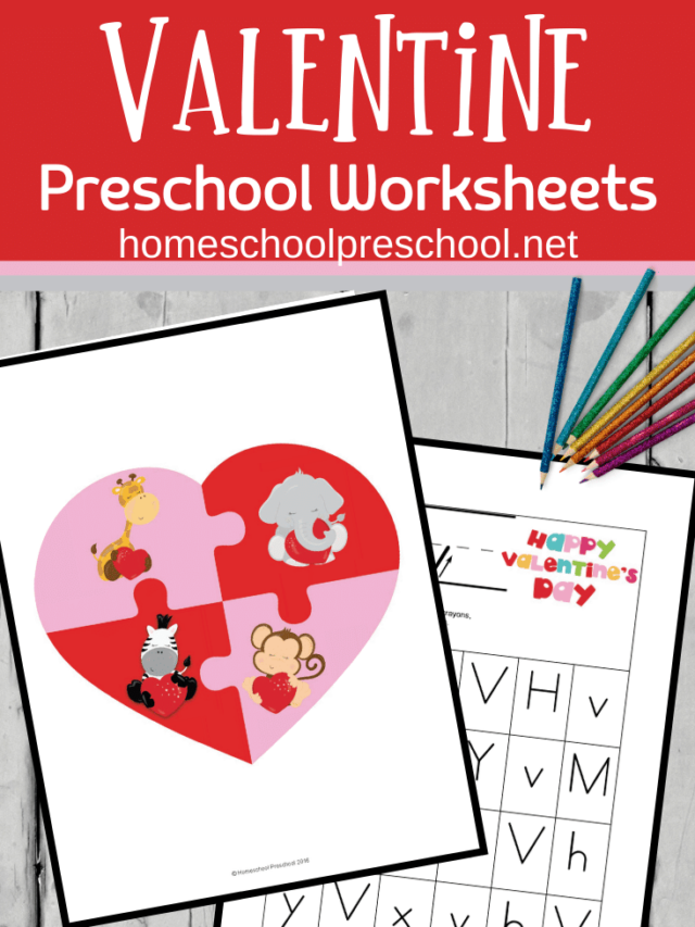 Preschool Valentine’s Day Worksheets Story