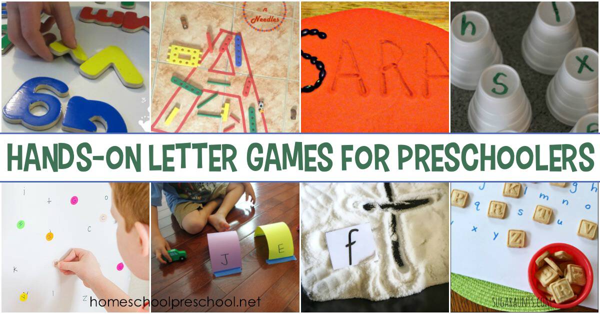 Preschoolers learn best with hands-on activities, and these hands-on letter games are a great way to work on letter recognition and letter sounds. 