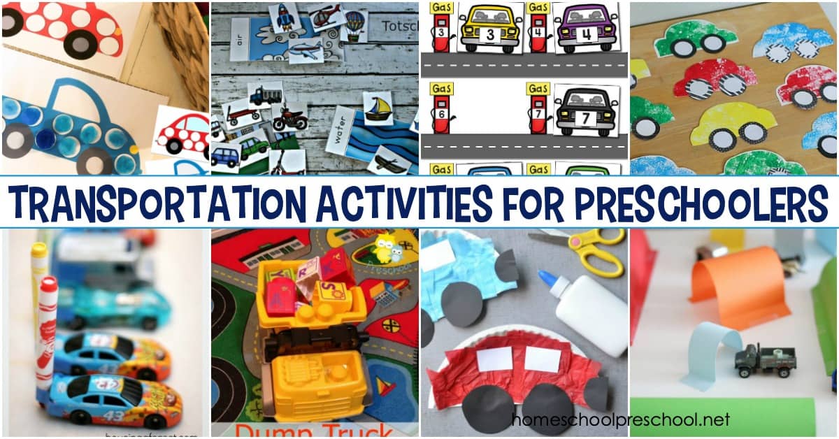 Your little learners are going to love these transportation activities for preschoolers! Hands-on fun for math, literacy, science, and more!