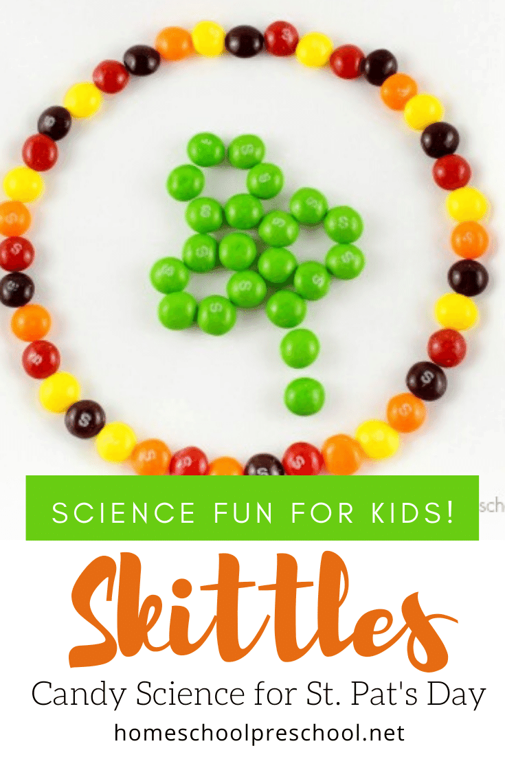 skittles-st-pat-1 Skittles Science Project for St. Patrick's Day